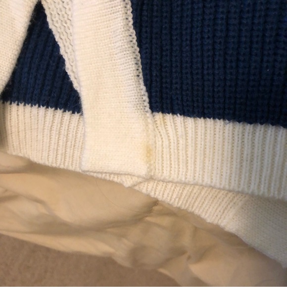 Navy knit open sweater - Picture 6 of 9